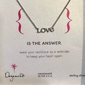 Dogeared Dainty Sterling Silver 'Love' Necklace
Gift Ready